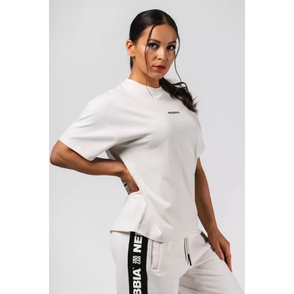  Oversized majica RESET 491 CREAM Nebbia 