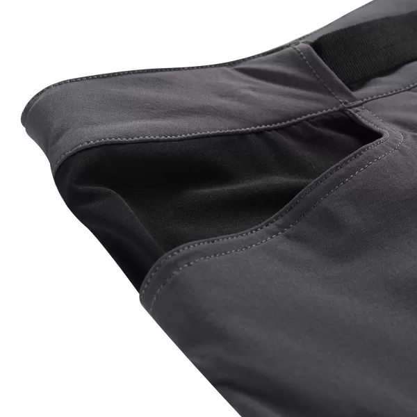  Moške softshell hlače ALPINE PRO AKAN 2 TEMNO SIVA 