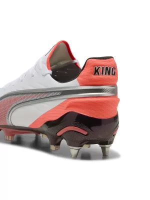 Moški nogometni škornji PUMA KING ULTIMATE MXSG 10881701 PUMA WHITE/PUMA SILVER