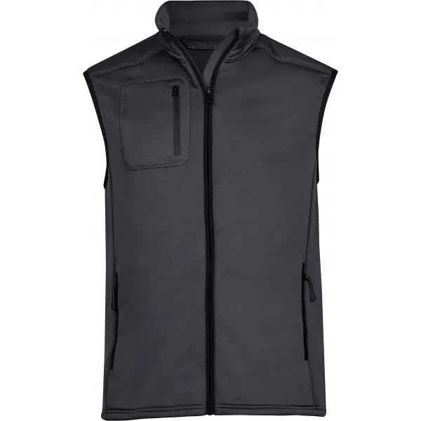  Moški telovnik TEE JAYS | TJ 9104 TEMNO SIVA 
