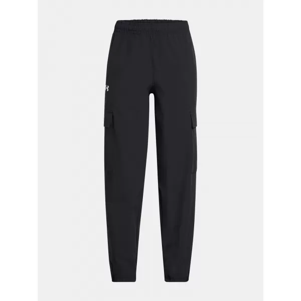  Dekliške športne hlače UNDER ARMOUR UA RIVAL WOVEN CARGO PANTS 1386527-001 ČRNA 