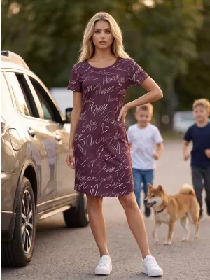 Ženska podaljšana vrhunska majica s kratkimi rokavi ALTISPORT VOJ/ALW084SAT02 RUDA
