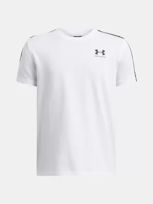 Fantovska majica s kratkimi rokavi UNDER ARMOUR UA B ICON TAPED SS 6001583-100 BELA