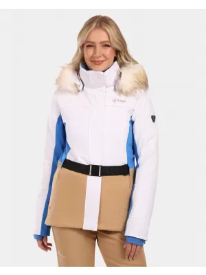 Ženska smučarska jakna KILPI CARRIE-W ZL0108KI BELA