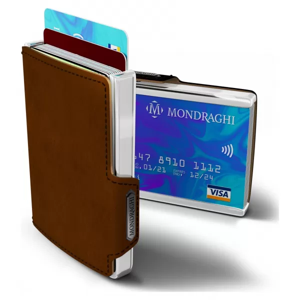  Denarnica MONDRAGHI ELEGANCE RJAVA 