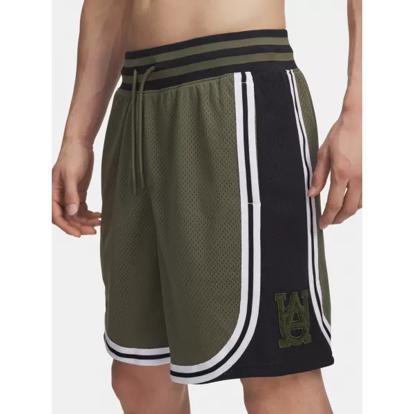  Moške kratke hlače UNDER ARMOUR UA M COURTSIDE SHORT 6004087-390 ZELENA 