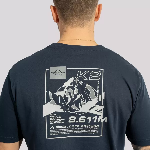  Majica s kratkimi rokavi PENTAGON AGERON K09012 POLNOČNO MODRA 
