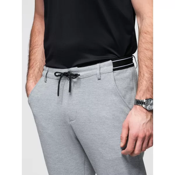  Hlače OMBRE OM-PACP-0116 TEMNO SIVA 