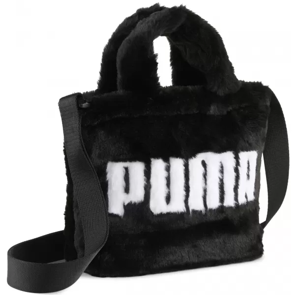  Ženska torba PUMA UP FAUX FUR MINI SHOPPER BAG 09171301 PUMA ČRNA 