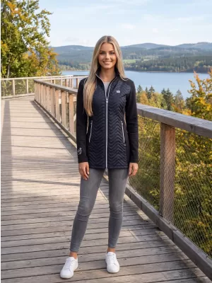 Ženska hibridna jakna ALTISPORT GALA ČRNA
