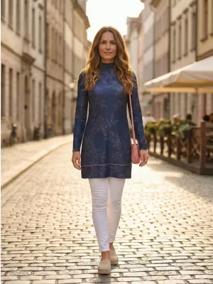 Turtleneck ALTISPORT GWENITH TEMNO MODRA