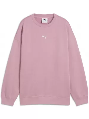 Ženski pulover PUMA ESS OVERSIZED CREW FL 68540065 URAVNOVEŠENA ROZA