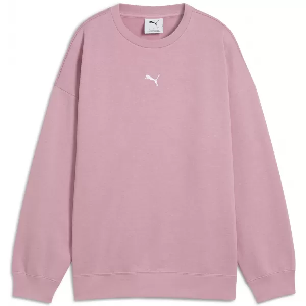  Ženski pulover PUMA ESS OVERSIZED CREW FL 68540065 URAVNOVEŠENA ROZA 