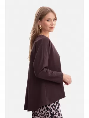 Ženska bluza BEWEAR B304 TEMNA ČOKOLADA