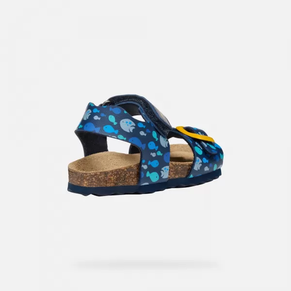  Sandale za fante GEOX CHALKI TEMNO MODRA 