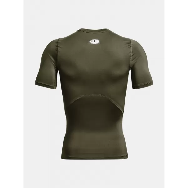  Moška majica s kratkimi rokavi UNDER ARMOUR UA HG ARMOUR COMP SS 1361518-390 ZELENA 