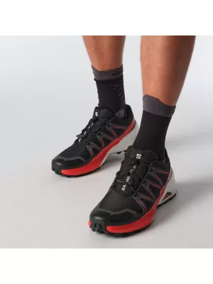 Moški čevlji SALOMON SPEEDCROSS PEAK L47790100 ČRNA/ASFALTNA/OGNJENO RDEČA