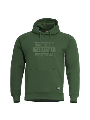 Pulover PENTAGON PHAETON HOOD SWEATER K09021-DT 83 SPRINGBOK ZELENA