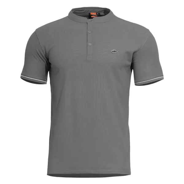  Majica s kratkimi rokavi PENTAGON LEVANTES HENLEY T-SHIRT STRIPES K09025 VOLK/SIV 
