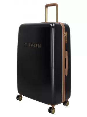 Kovček CHARM LONDON CAPETOWN L ČRNA