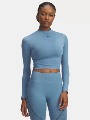 Ženska majica s kratkimi rokavi UNDER ARMOUR UA VANISH SEAMLESS LS 6000645-418 MODRA