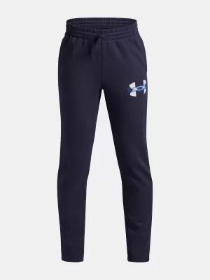 Fantovske trenirke UNDER ARMOUR UA RIVAL FLC CBLCK GRPHC JGR 6004995-403 MODRA