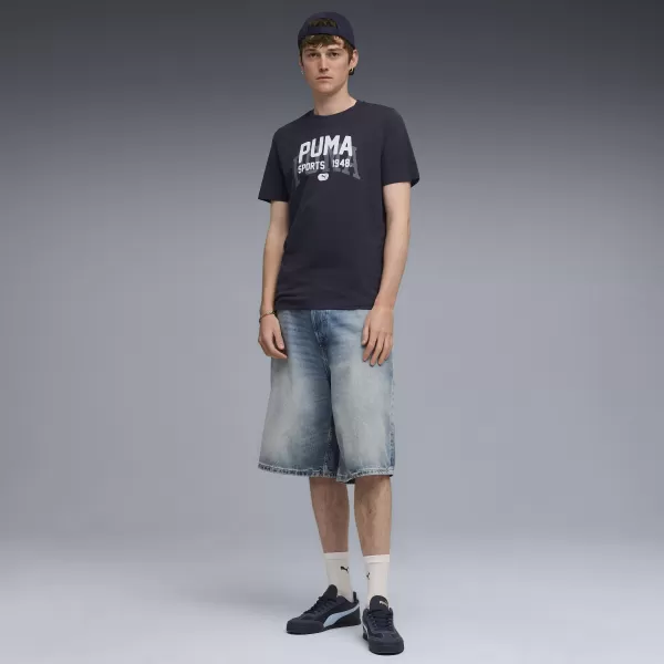 Srajca PUMA GRAPHIC VARSITY TEE 68803516 NOVA MORNARICA 