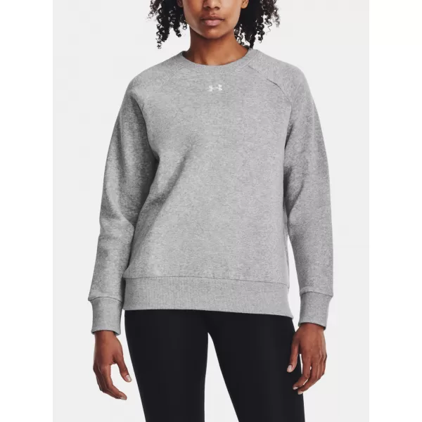  Ženski pulover UNDER ARMOUR UA RIVAL FLEECE CREW 1379508-012 SIVA 