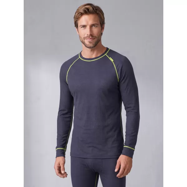  Moški termo komplet ALTISPORT GAIN TEMNO SIVA/LIMETA 