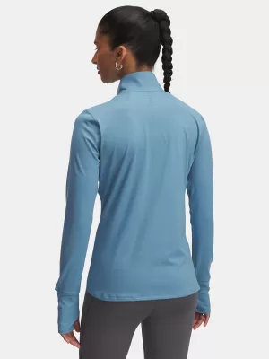 Ženska majica s kratkimi rokavi UNDER ARMOUR UA LAUNCH PRO HALF ZIP 1379349-418 MODRA