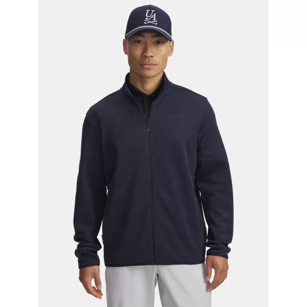  Moški pulover UNDER ARMOUR UA DRIVE SWEATERFLEECE FZ 6005672-410 MODRA 