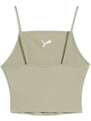 Ženski brezrokavnik PUMA WARDROBE ESS RIBBED TANK TOP 62977182 LUKS VOJSKA