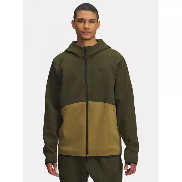  Moški pulover UNDER ARMOUR UA UNSTOPPABLE FLC FZ HD EU ZELENA 