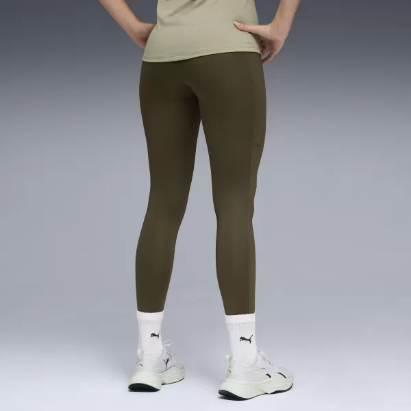  Gamaše PUMA W TAD ESSENTIAL TIGHT - HW 7/8 52589970 TEMNA OLJKA 