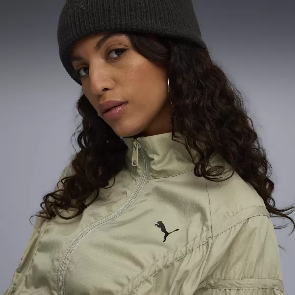  Ženska jakna PUMA DARE TO OVERSIZED WOVEN JACKET 63214882 LUKS VOJSKA 