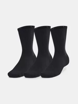 Nogavice UNDER ARMOUR UNISEX UA TC 3PK CREW 1386311-001 ČRNA