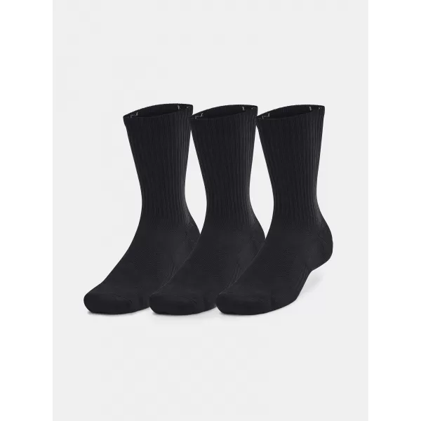  Nogavice UNDER ARMOUR UNISEX UA TC 3PK CREW 1386311-001 ČRNA 