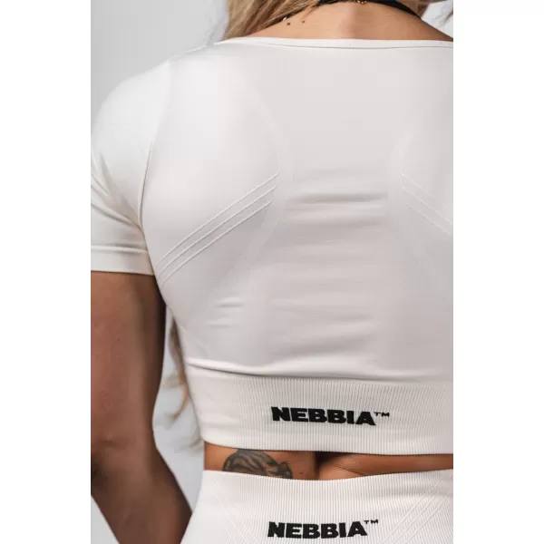  Brezšivni kratki top za oblikovanje FLOW SEAMLESS 499 CREAM Nebbia 