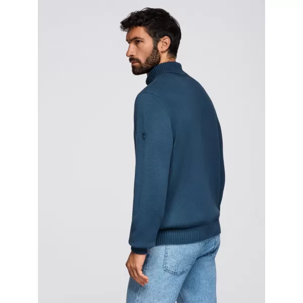  Moški pulover OMBRE OM-SWTN-0163 TEMNO MODRA 