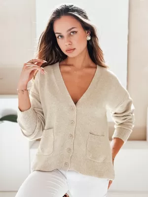 Dame Cardigan DSTREET MY2511 ORANŽNA