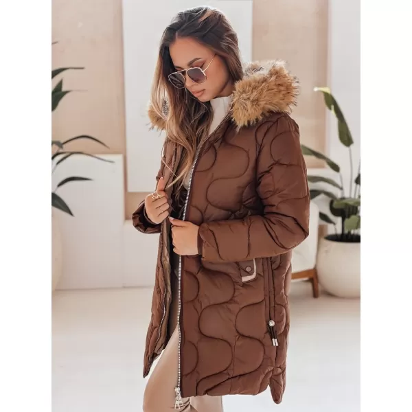  Ženska jakna DSTREET TY4936 RJAVA 