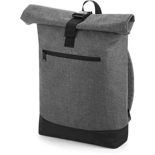  | BG 855 GREY MARL/BLACK BagBase 