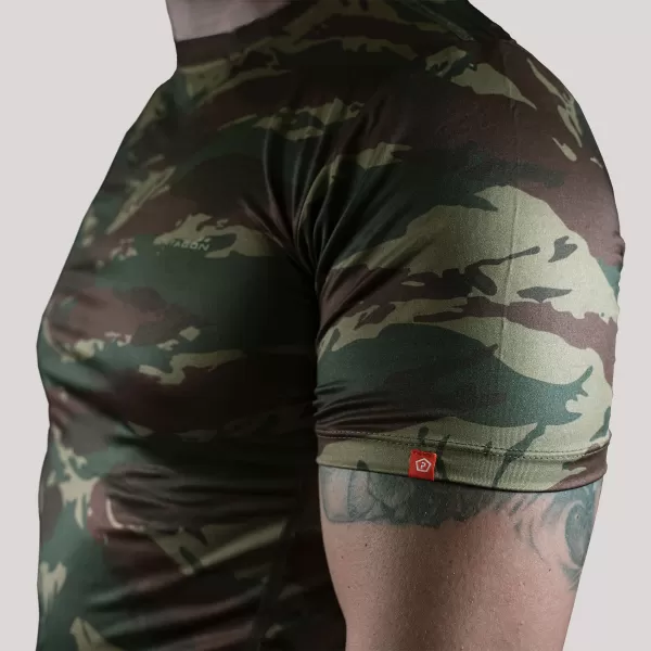  Majica s kratkimi rokavi PENTAGON APOLLO TAC-FRESH K09010 SIVA MASKIRNA MASKA 