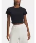 Ženska majica s kratkimi rokavi UNDER ARMOUR UA RIVAL RIB BABY TEE 6000264-001 ČRNA