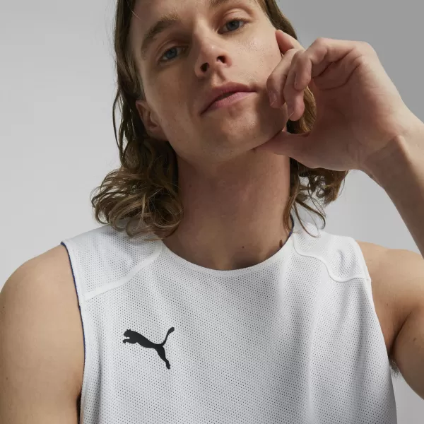  Moški dres PUMA REVERSIBLE PRACTICE JERSEY 67664005 ELEKTRIČNA MODRA LIMONADA 