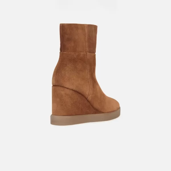  Ženski gležnjarji GEOX ELIDEA WEDGE RJAVA 