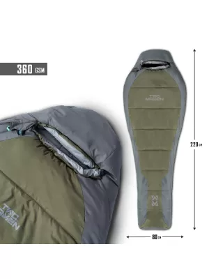 Spalna vreča PENTAGON MUMMY SLEEPING BAG 360GR/M² D19003 RJAVO SIVA/MEŠ