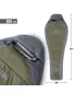 Spalna vreča PENTAGON MUMMY SLEEPING BAG 360GR/M² D19003 RJAVO SIVA/MEŠ