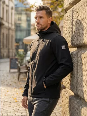 Moška softshell jakna ALTISPORT NEWET ČRNA