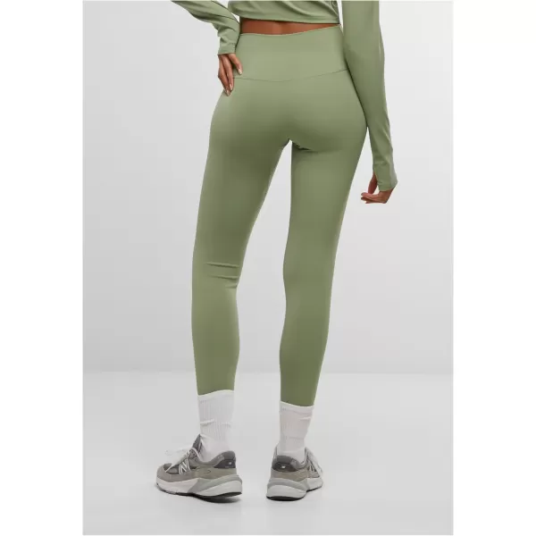  Ženske hlače URBAN CLASSICS TB7804 MATCHA ZELENA 